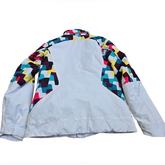 OBERMEYER ~ Women’s White and Color-block Ski/Snow Jacket size L - Picture 9 of 11